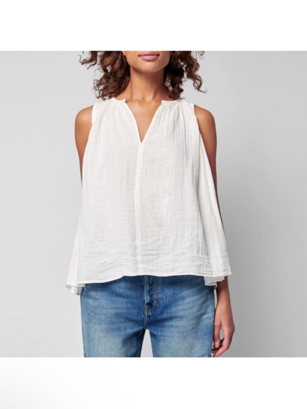 Faherty Eliza Organic Cotton Flowy Top